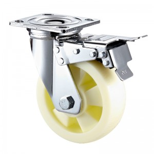 Servicio pesado: carcasa cromada con rueda TPE negra4