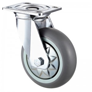 Servicio pesado: carcasa cromada con rueda TPE negra13