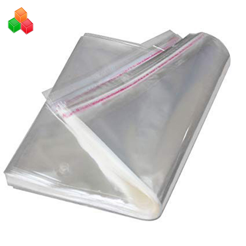 Bolsa de embalaje de prendas de plástico de sellado autoadhesivo transparente fuerte personalizado bolsas de plástico opp para ropa / camiseta / merienda