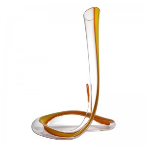 Decantador de vino tinto de vidrio Magic Snake Style \/ Flagon 1200ml \/ 40oz Smooth Cruves