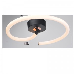 Lámpara de techo LED con tubo de acrílico