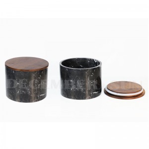 Juego de botes de mármol negro