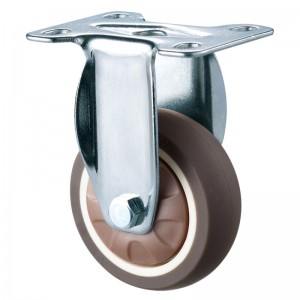 Trabajo liviano: carcasa cromada con rueda TPR de banda de rodadura suave 14