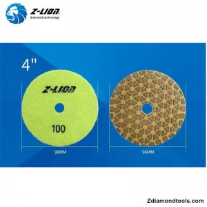 Almohadillas de pulido de pisos de resina ZL-123J para proyectos de piedra