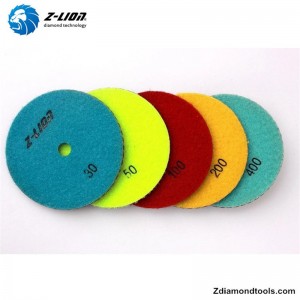 Almohadillas de resina de diamante ZL-123F con relleno de cobre para piedra