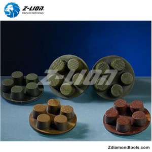 ZL-16Q Almohadillas de pulido de diamante de resina de 2 pulgadas para concreto