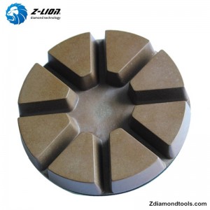 Almohadillas de diamante duro híbrido de resina ZL-16A de 3 pulgadas para concreto