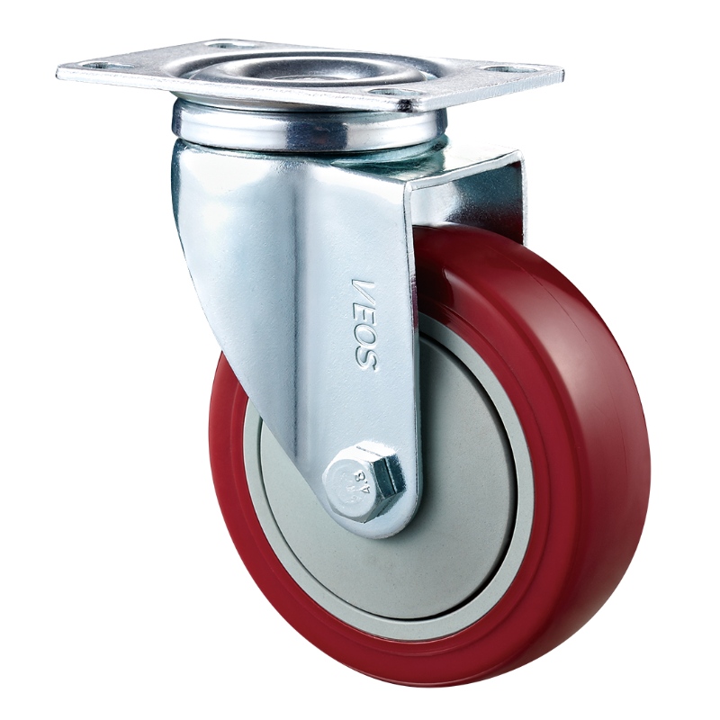 Servicio mediano: carcasa cromada con rueda roja Diamand TPE