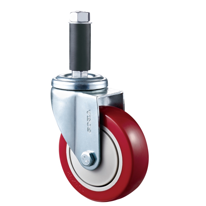 Servicio mediano: carcasa cromada con rueda roja Diamand TPE