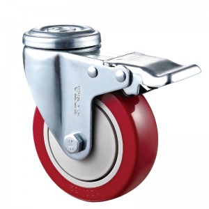 Servicio mediano: carcasa cromada con rueda roja Diamand TPE