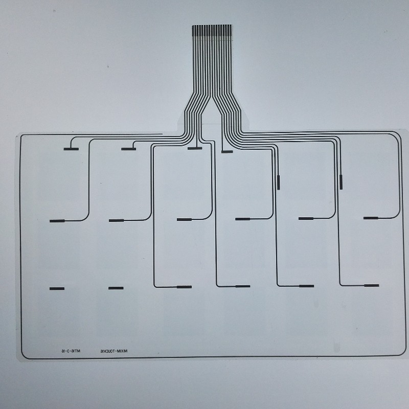 circuito de conducción eléctrica de lámina