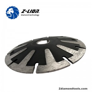 Hoja de granito convexo ZL-HB04 T segmento para piedra artificial