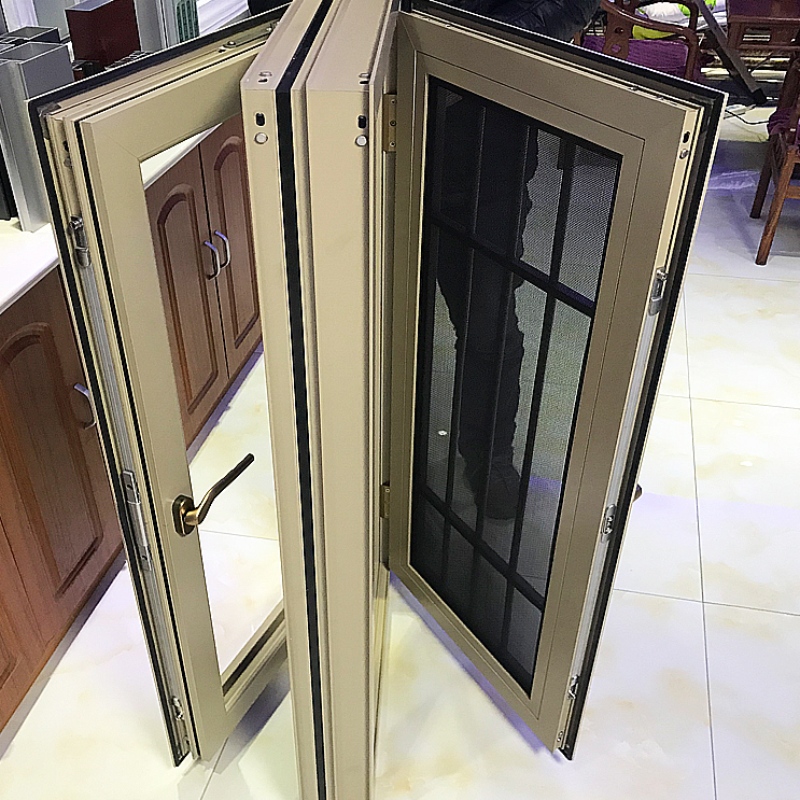 Marcos de puertas y ventanas corredizas de color bronce de dos o tres pistas personalizadas