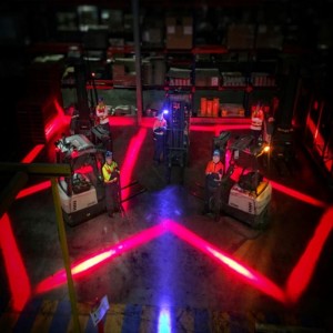 Apilador LED Luz de seguridad Azul \/ Color rojo