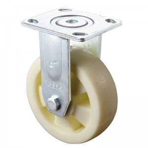 Servicio pesado: carcasa cromada con rueda TPE blanca