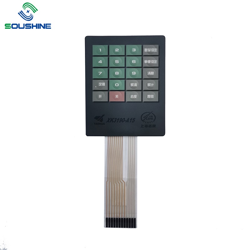 Interruptor de membrana personalizado / teclado de escalas