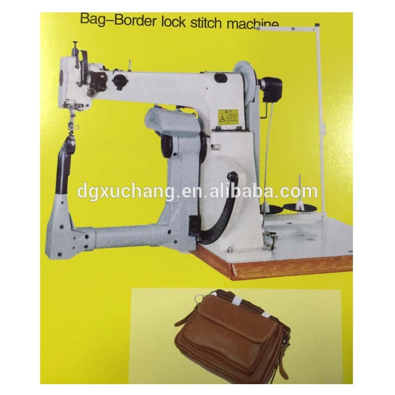 máquina de coser automática industrial de bolsos de cuero