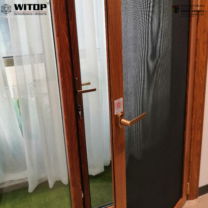 ventana de aluminio polarizada con vidrio polarizado con diseño de rejilla para ventana de hierro