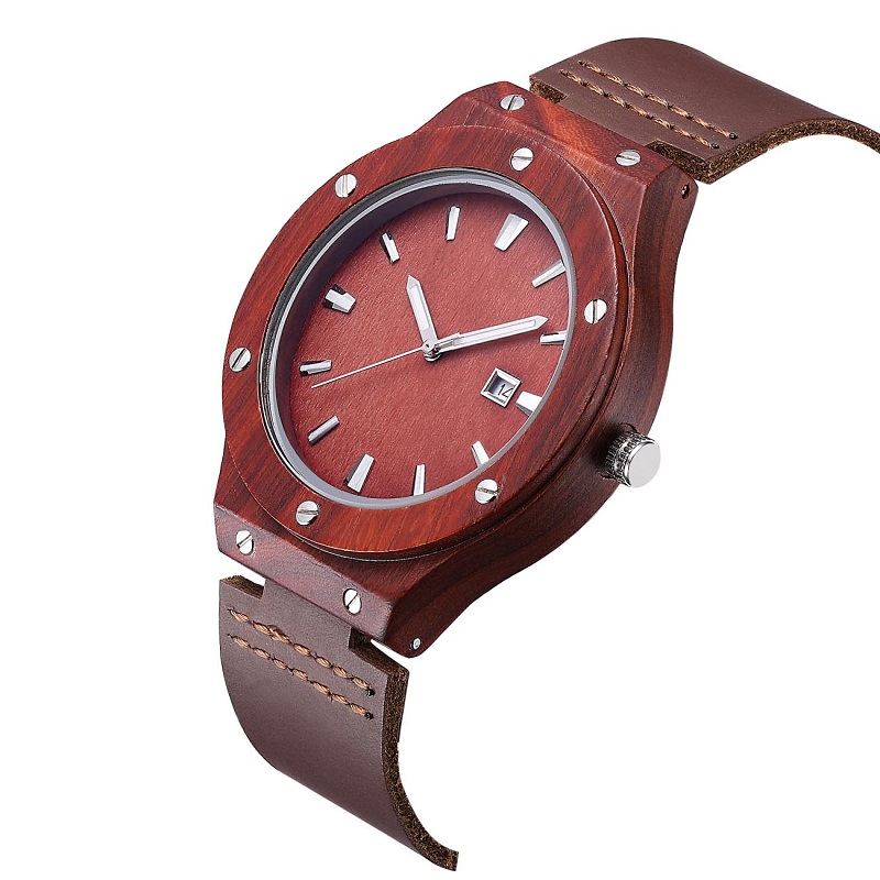 Reloj de pulsera de madera y el mejor reloj de pulsera de cuero para parejas