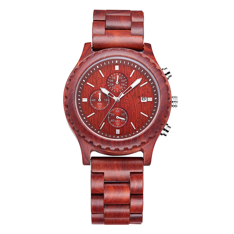 Reloj de madera para hombre Souvenir Unique Watch Quartz