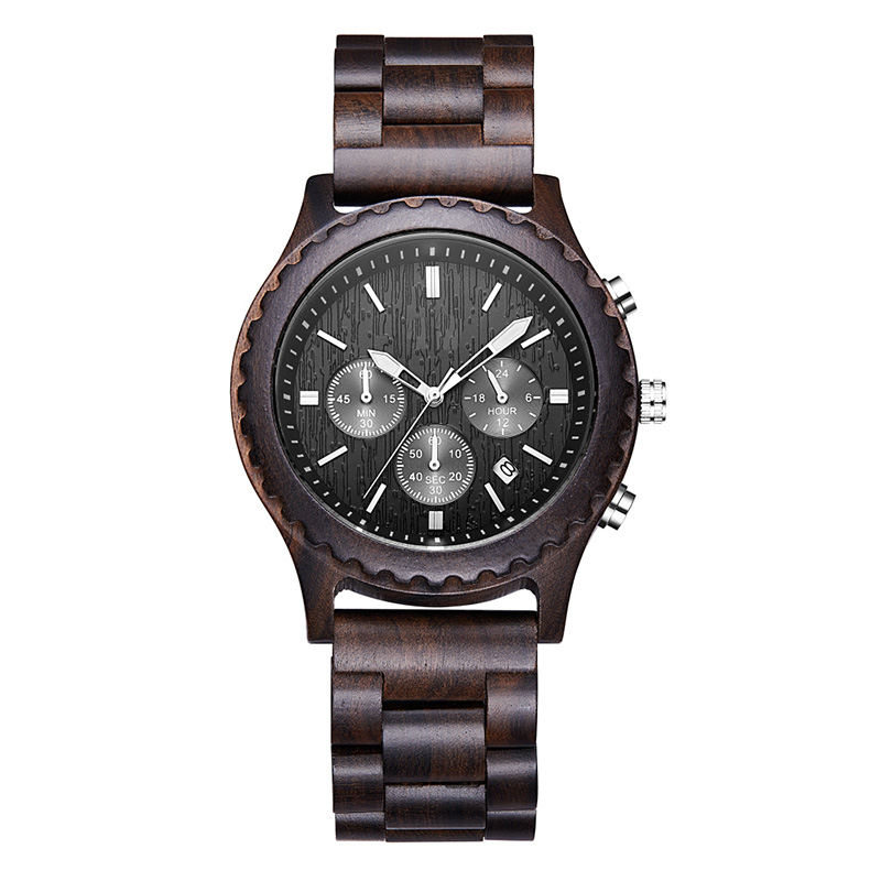 Regalos de lujo Reloj de madera de moda Hombres Reloj militar casual para hombres