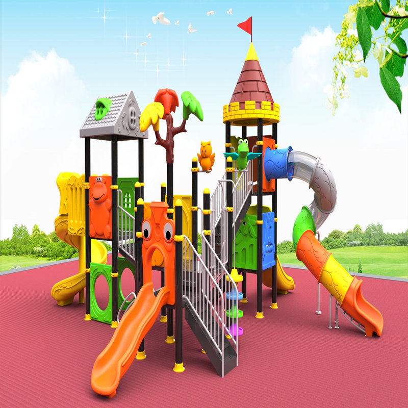 juegos infantiles al aire libre con tobogán para niños juego de casa de juguetes para niños
