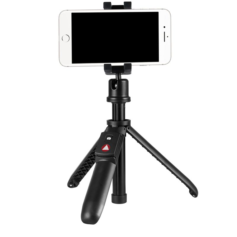 KINGJOY 5 secciones Mini Selfie Stick con pata plegable para cambiar a trípode con control de bluetooth