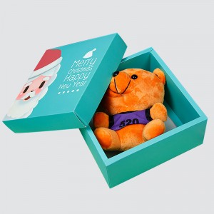 Caja de regalo personalizada de dibujos animados de vacaciones de Navidad y Año Nuevo