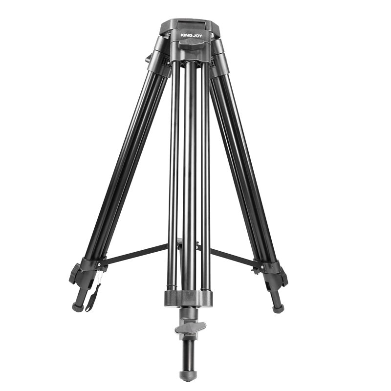 KINGJOY VT-2500 Kit profesional de trípode de video de aleación de Mg-Al de 3 secciones para videocámara