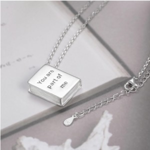 925 plata esterlina memoria cremación libro colgante árbol collar joyería