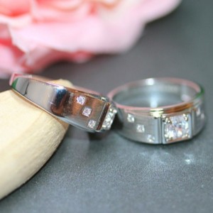 Anillos para hombres zirconia cúbica anillos para hombres anillos de promesa de platino de plata de ley 925 para hombres