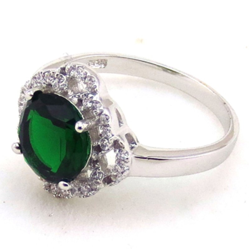 Anillos de compromiso para mujer anillos de circonita cúbica anillos de esmeralda