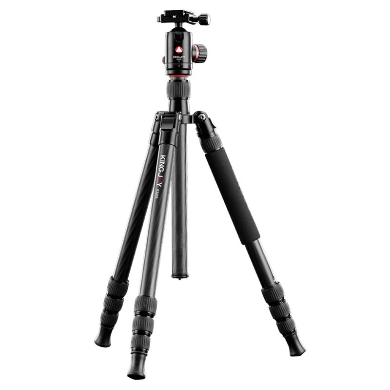 Trípode Kingjoy K2208 Travel Series de fibra de carbono con cabeza esférica QH20
