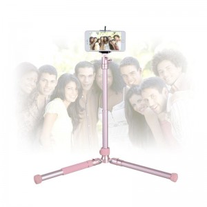 Kingjoy P056S Trípode plegable con dos perillas de control de cabeza esférica