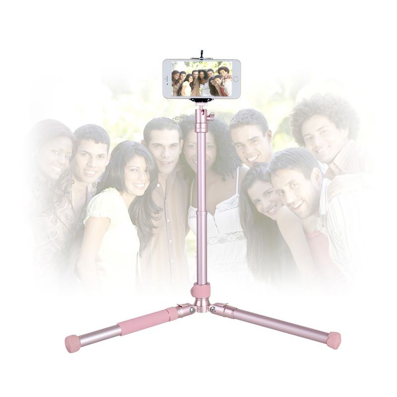 Kingjoy P056S Trípode plegable con dos perillas de control de cabeza esférica