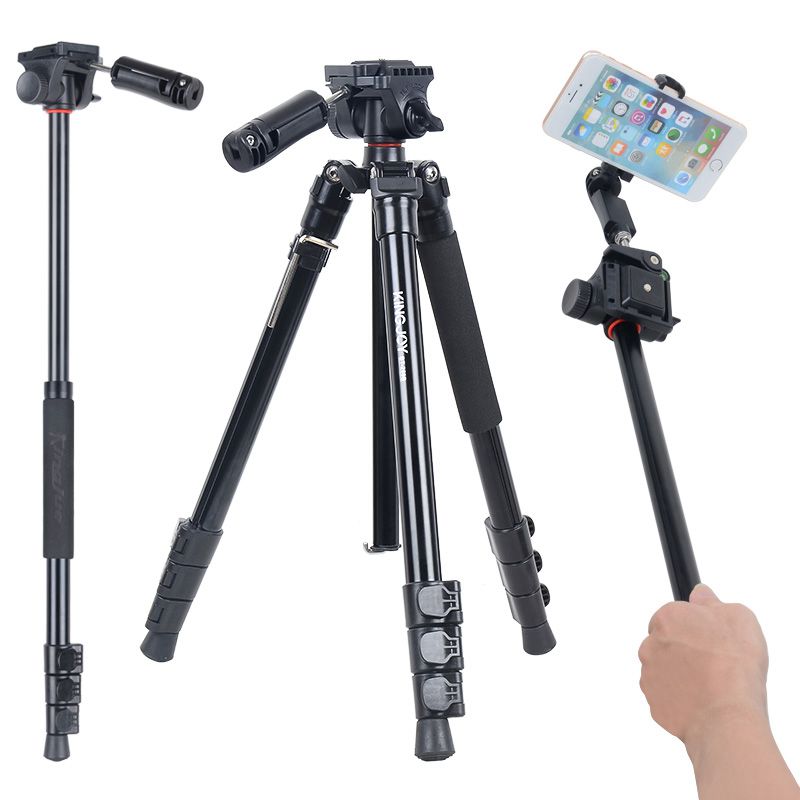 Kit de trípode mini Kingjoy BT-158 para cámara y teléfono inteligente