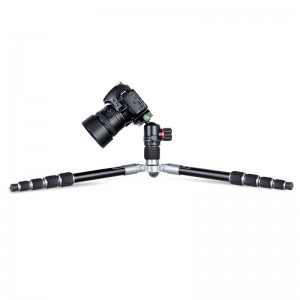 Trípode plegable de aluminio Aurora Kingjoy A61 con cabeza esférica de perfil bajo T11