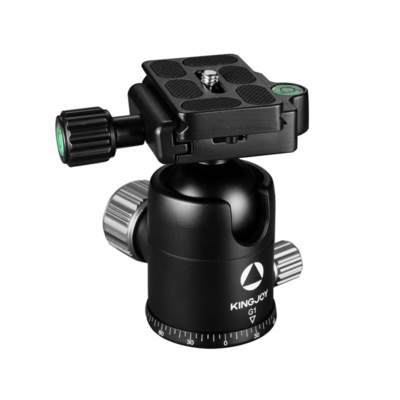 KINGJOY Cabezal de bola trípode de aluminio ligero para cámaras digitales DSLR