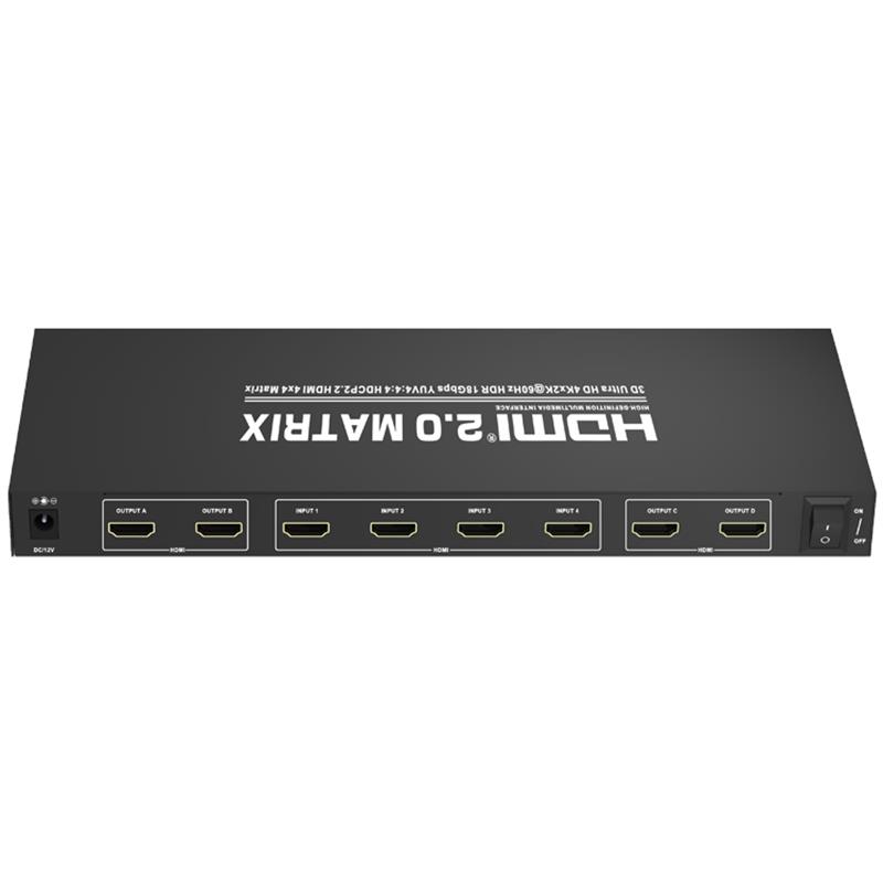 V2.0 HDMI 4x4 Matrix Support Ultra HD 4Kx2K @ 60Hz HDCP2.2 18Gbps