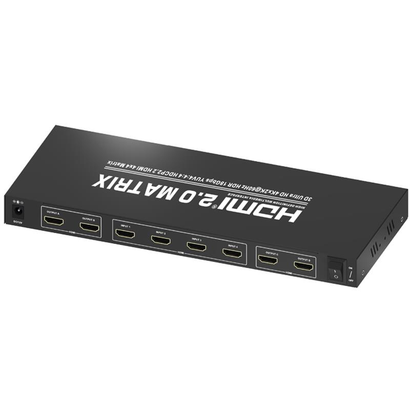 V2.0 HDMI 4x4 Matrix Support Ultra HD 4Kx2K @ 60Hz HDCP2.2 18Gbps
