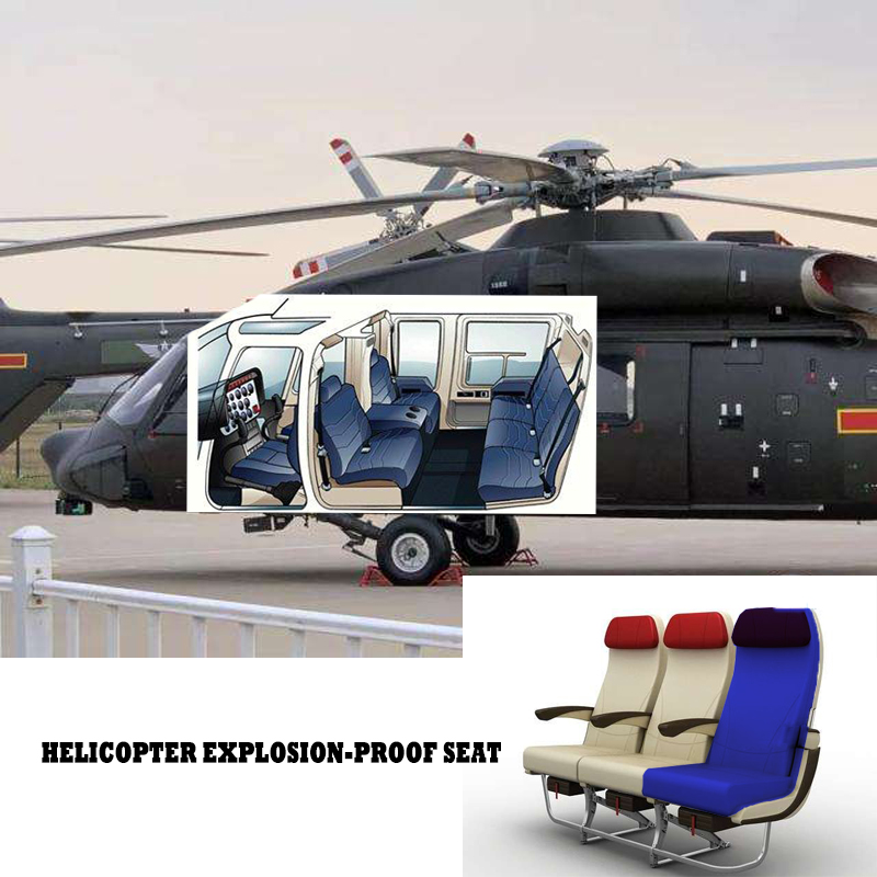 Nuestra almohadilla de espuma también se puede usar en el asiento a prueba de explosiones de Helicopter. (ACF)