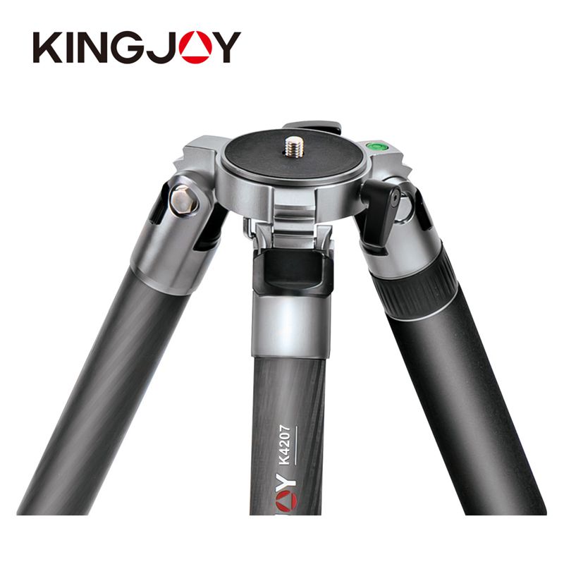 Kingjoy - Trípode de cámara de video de fibra de carbono flexible profesional K4207
