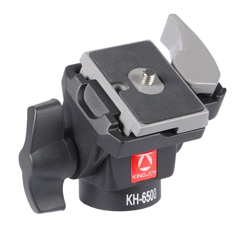 Kingjoy Professional Wearable 2-way Pan Tilt Aluminium Swivel Camera Photo Head KH-6500