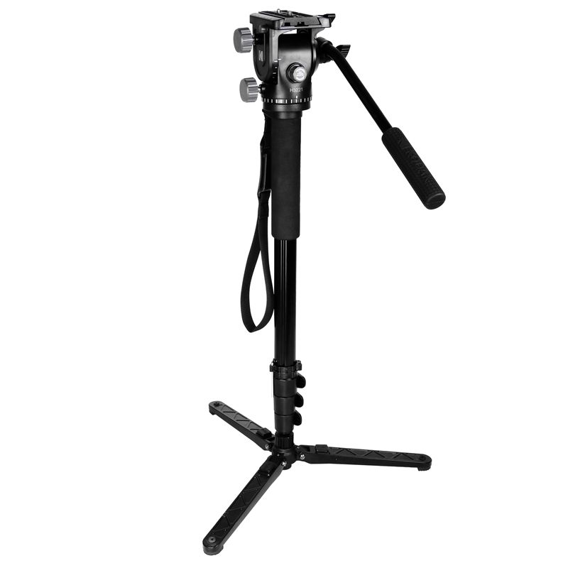 KINGJOY Monopod de cámara Alpenstock, Monopod de video Flip Lock de aluminio para cámara con tornillo convertible de 1/4 