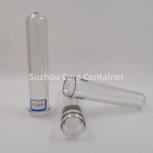 27 mm 65 g Tamaño del cuello 32 mm Plasitc Pet Preform para aceite de bebida de agua