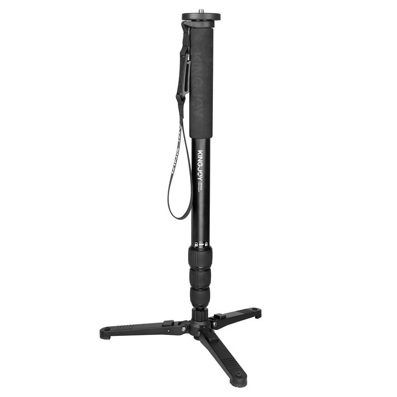 Kingjoy Photographe nuevo monopod de aluminio para fotografía con base profesional