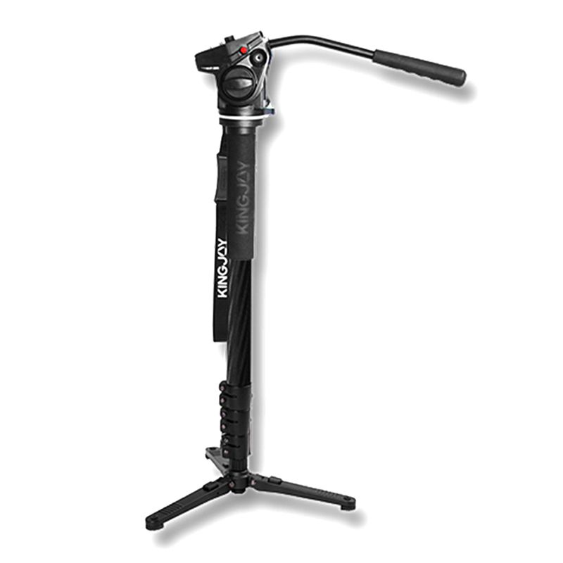 Kingjoy Venta directa de fábrica Plegable 4 secciones Monopod profesional y flexible con cabeza panorámica para telescopio