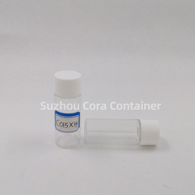 15 ML talla cuello 14 mm maquillaje plástico PET con tapa giratoria