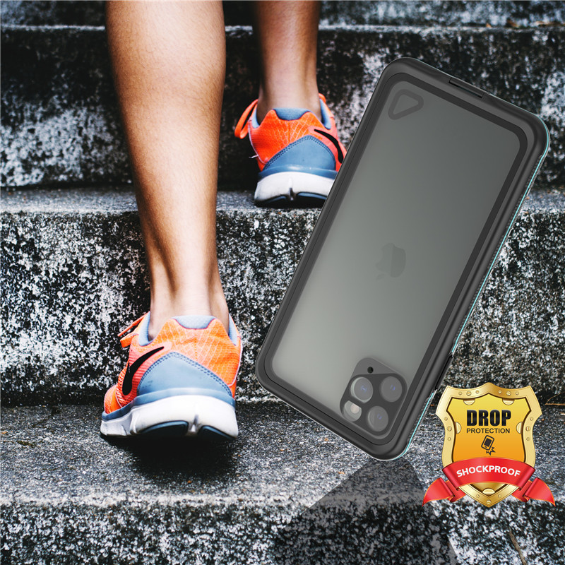 El mejor iPhone impermeable, 11 pro Max, un iPhone impermeable, con una cubierta transparente, un iPhone bucal.