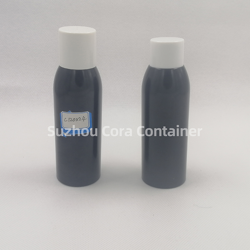 120 ml talla cuello 24 mm PET plástico maquillaje con tapa giratoria